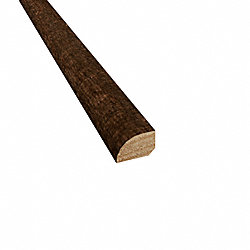 Prefinished Distressed Sepia Spanish Hick Hardwood 1/2 in thick x .75 in wide x 78 in Length Shoe Molding